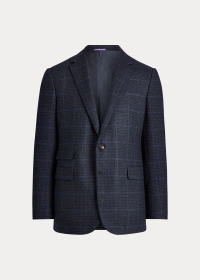 Cazadoras Ralph Lauren Hombre Azul Marino / Azules - Gregory Plaid Wool - TRZIY6729